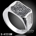 Haute Qualité Bijoux Fantaisie Bague Argent 925